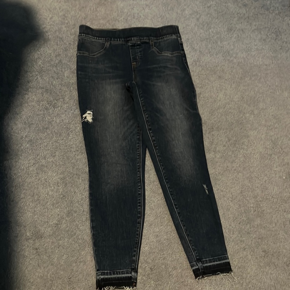 Medium wash spanx jeggings